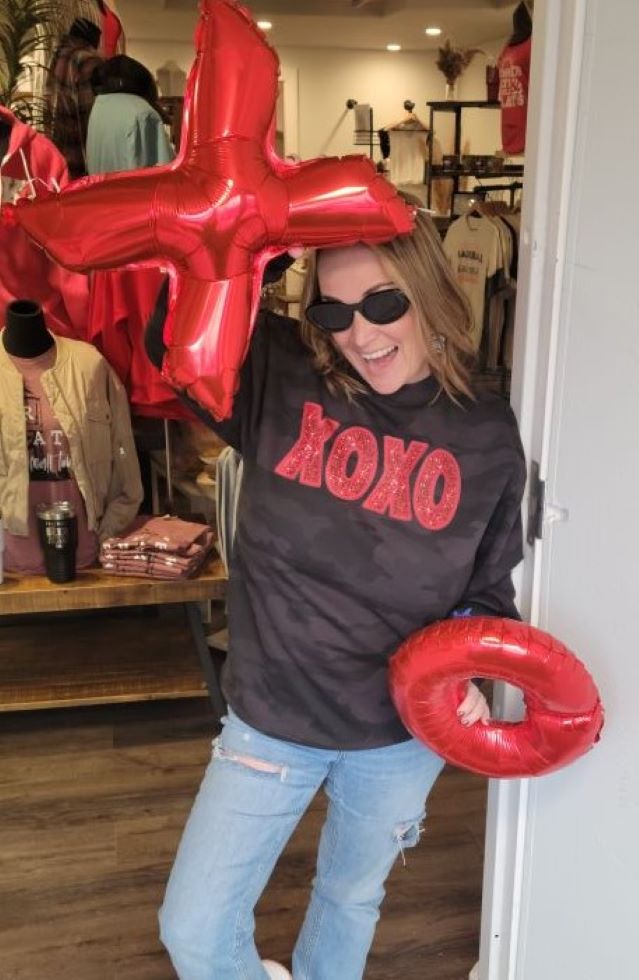 Glitter XOXO Sweatshirt