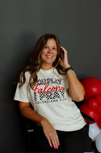 Falcons Checkered You Play Tee