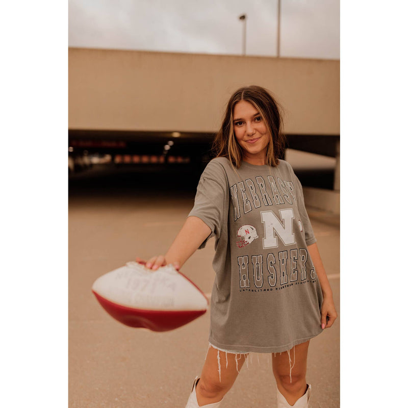 Nebraska Double Helmet Tee