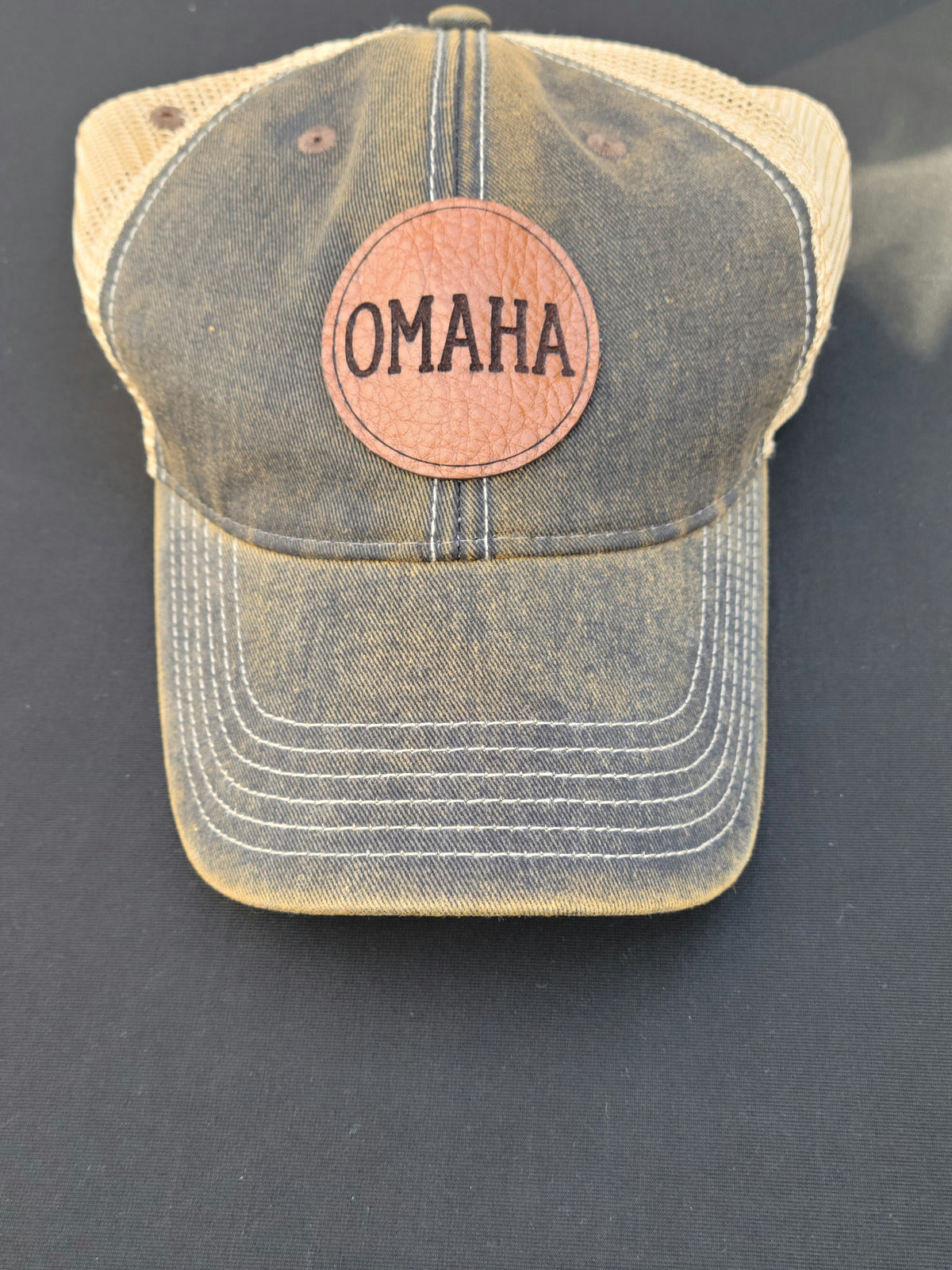 Omaha Leather Patch Hat