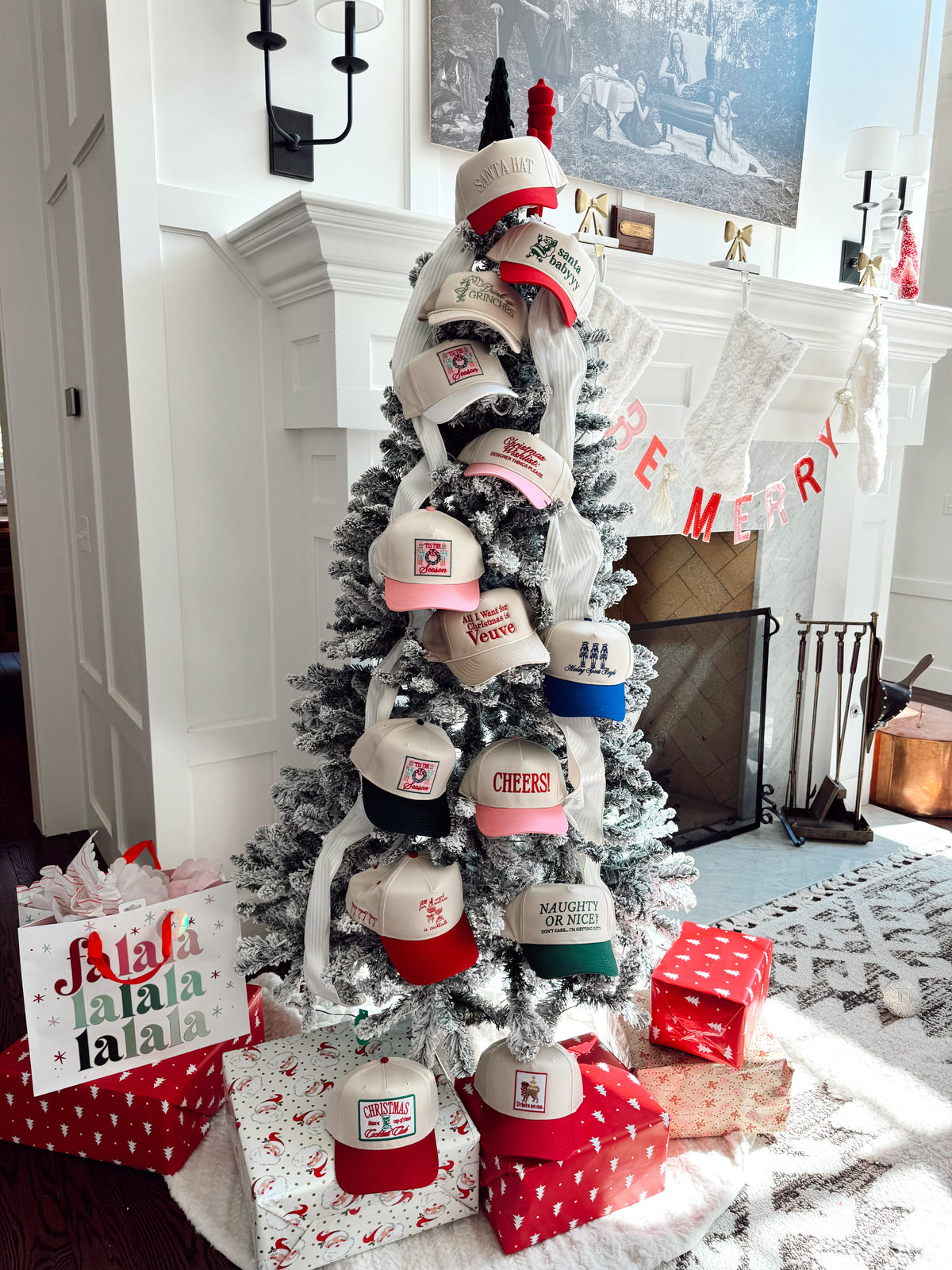 Christmas Cocktail Club - Red Vintage Trucker Hat