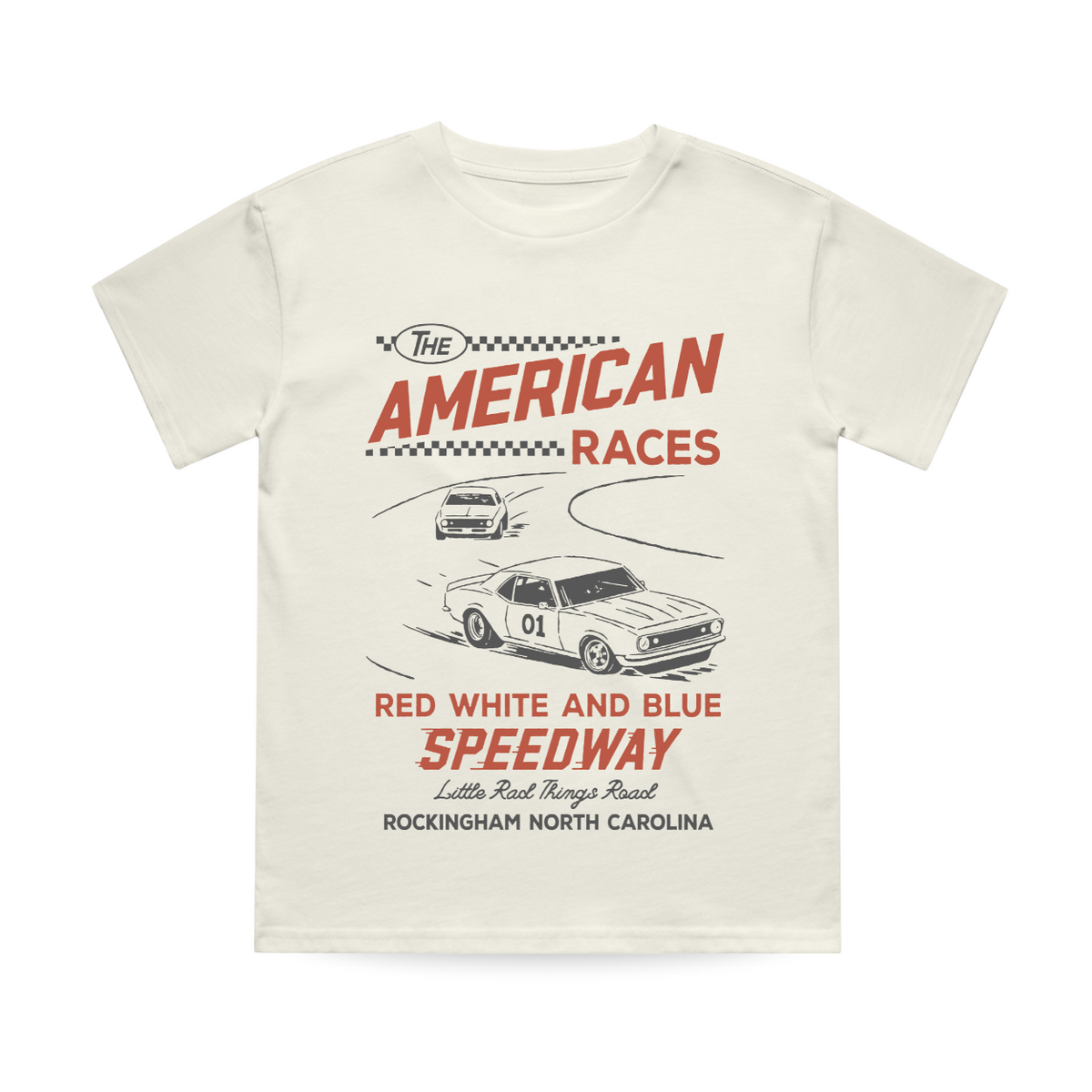 THE ALL AMERICAN RACES TEE - CREAM