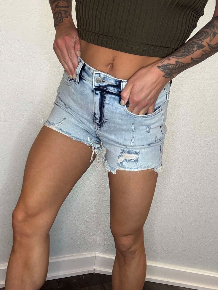 Addison Acid Wash Shorts