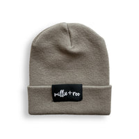 BAMBOO CUFF BEANIE- Mushroom