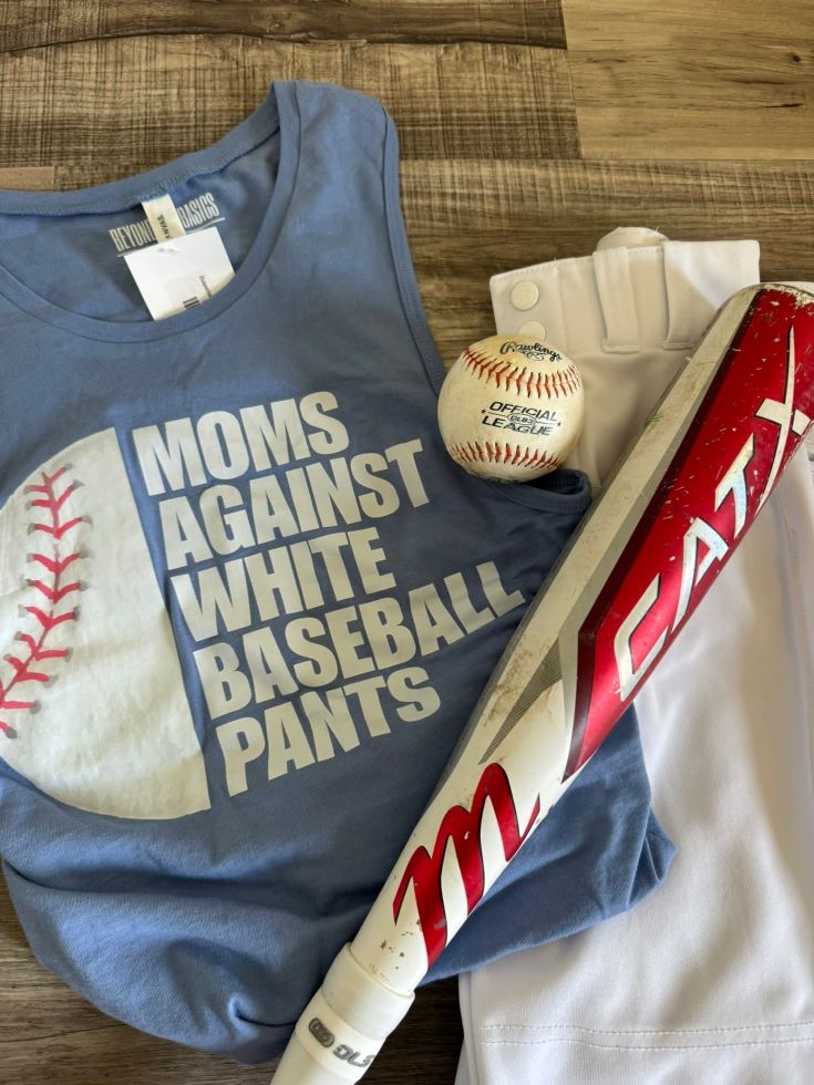 Baseball Moms Against White Tank