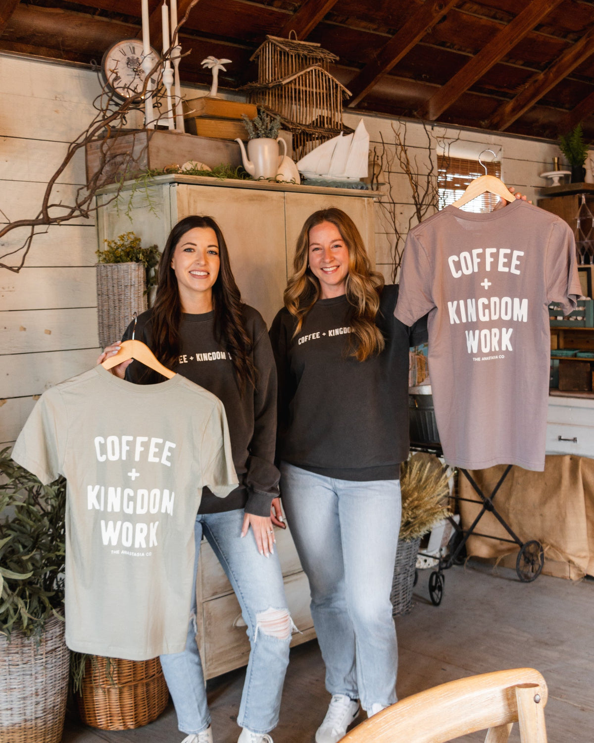 Coffee + Kingdom Work™ Tee - Lavender Latte