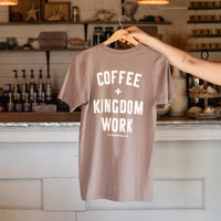 Coffee + Kingdom Work™ Tee - Lavender Latte