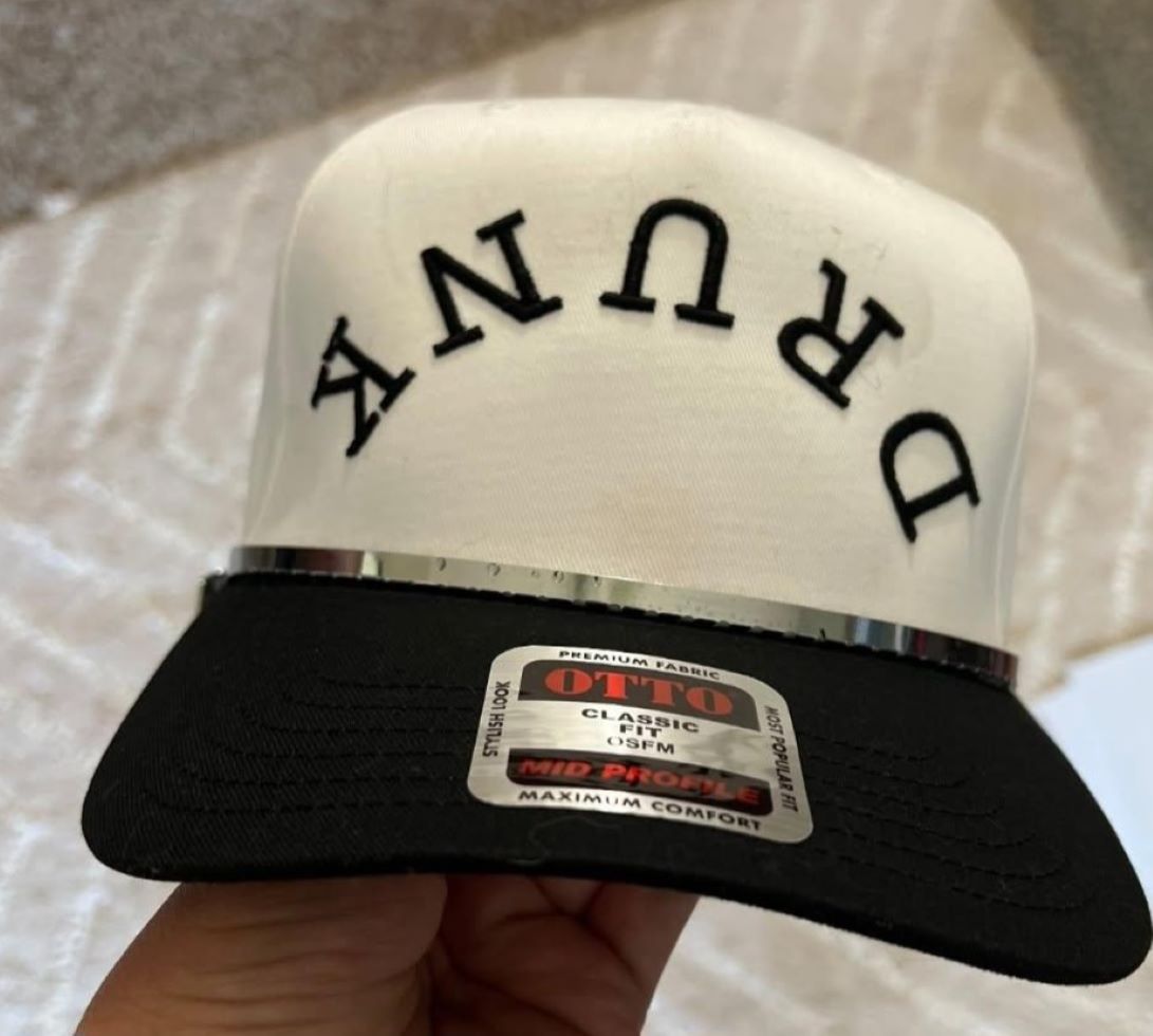 DRUNK Embroidered Hat