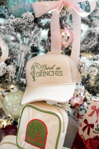 Drink Up Grinches - Tan Foam Trucker Hat