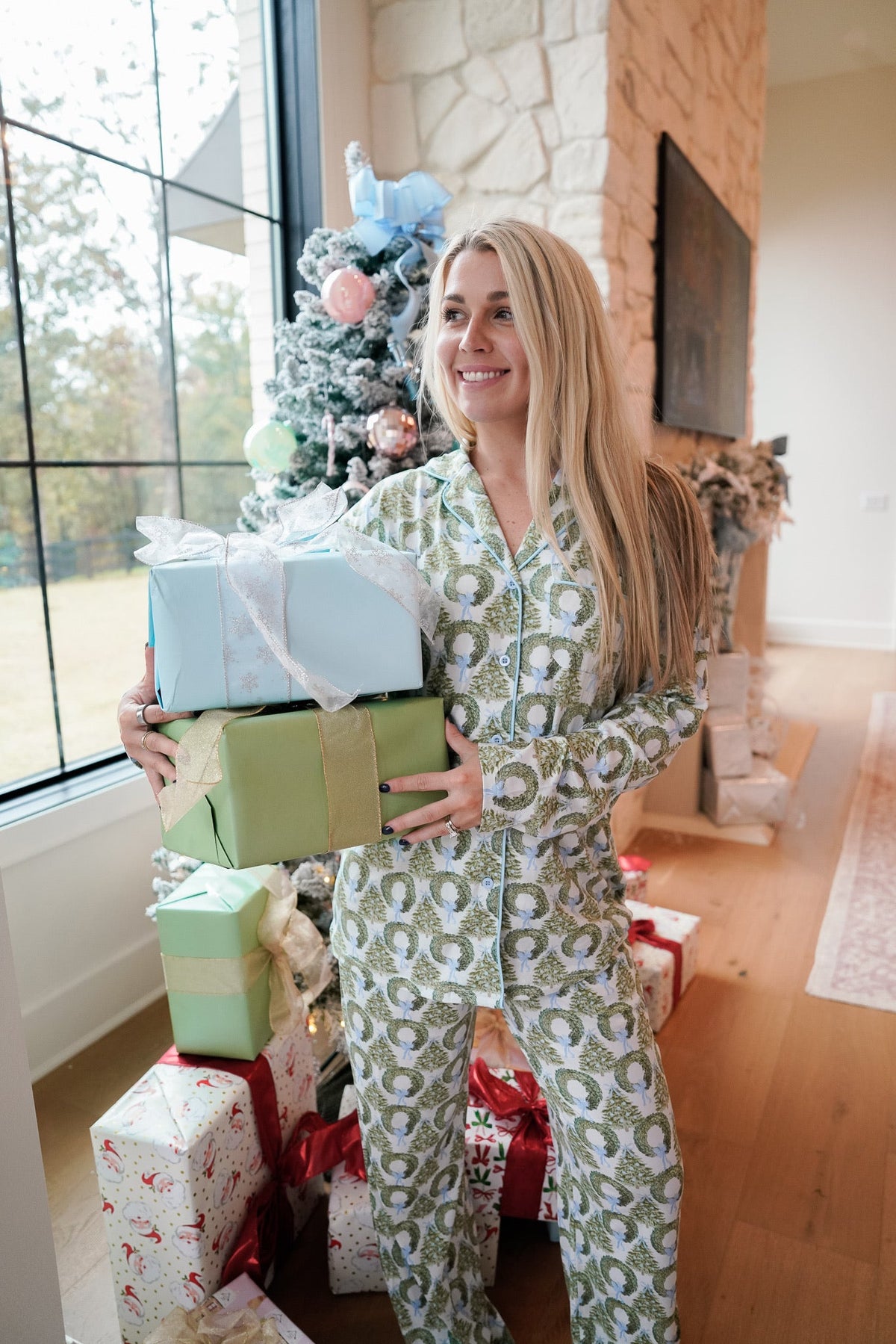 Deck the Halls - Long Pajama Set