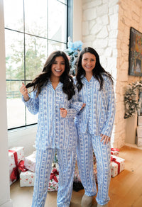 Blue Christmas - Long Pajama Set