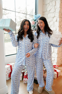 Blue Christmas - Long Pajama Set