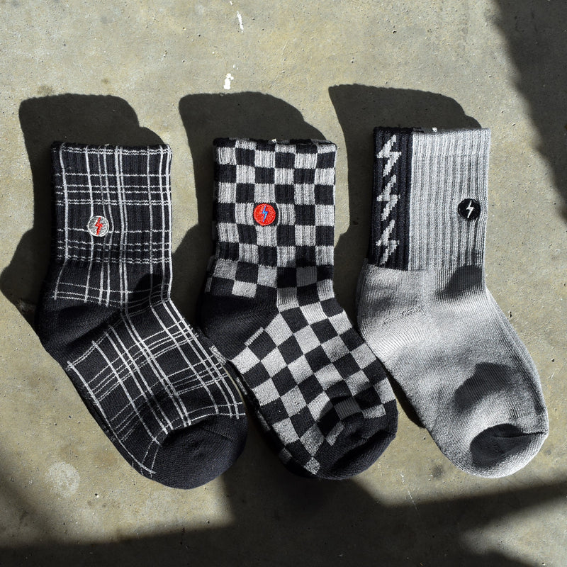 3-PACK "CHECK THE VOLTS" SOCKS