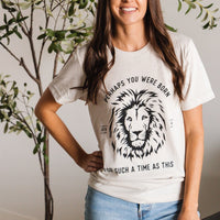 Esther Lion Tee - Stone