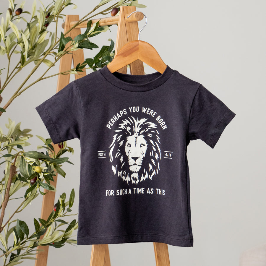 Esther Lion Tee - Youth - Midnight