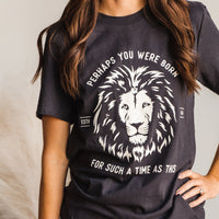 Esther Lion Tee - Midnight
