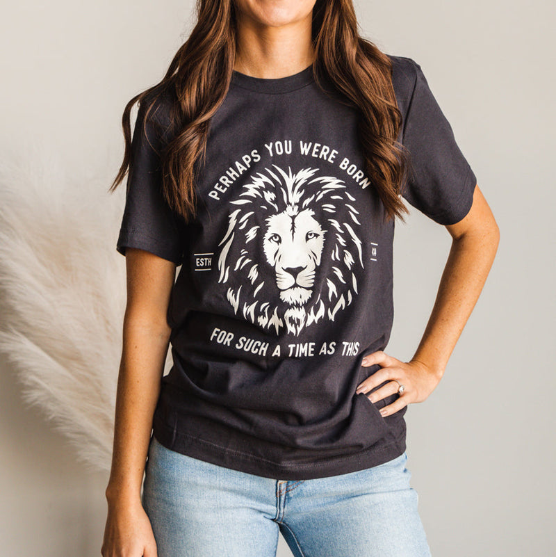Esther Lion Tee - Midnight