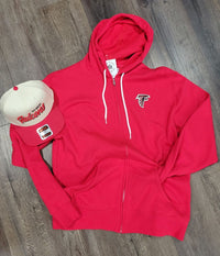 Falcon Patch - Red Zip-up Hoodie