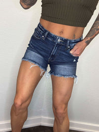 Feelin' Fine Frayed Hem Shorts