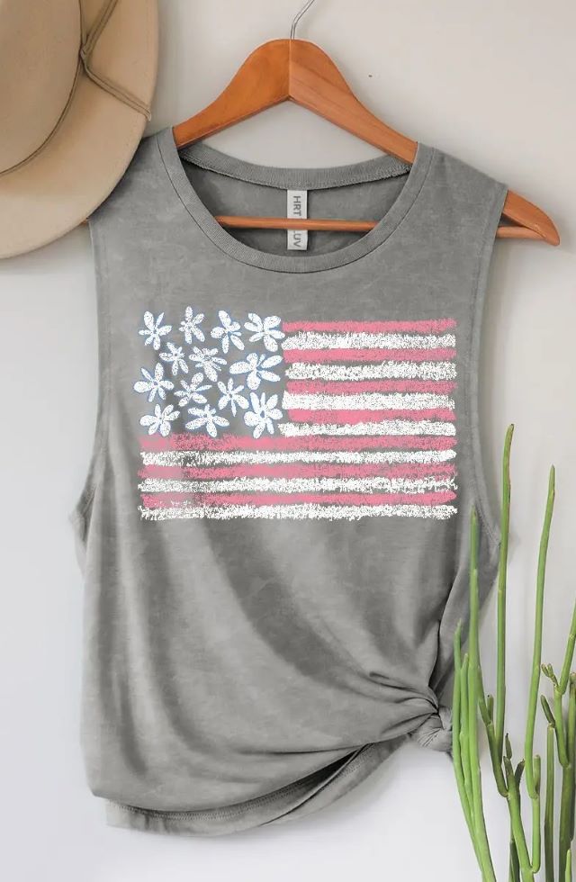 Floral Flag Tank