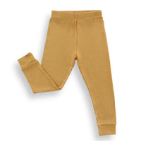 BAMBOO RIB LEGGINGS- Honey Mustard