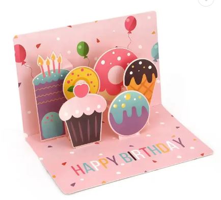 Birthday Pop-up Card-Cupcake
