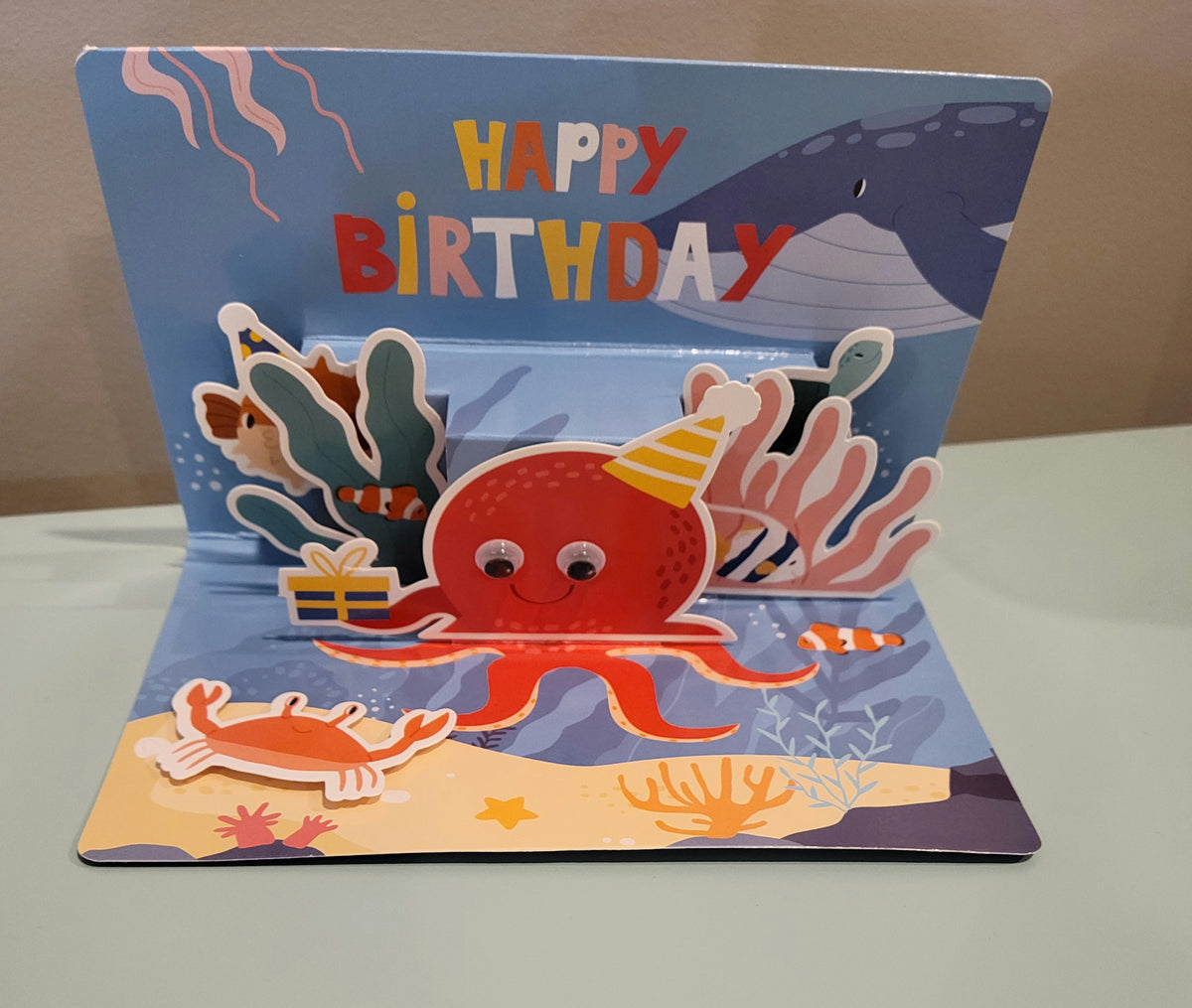 Birthday Pop-up Card-Octopus