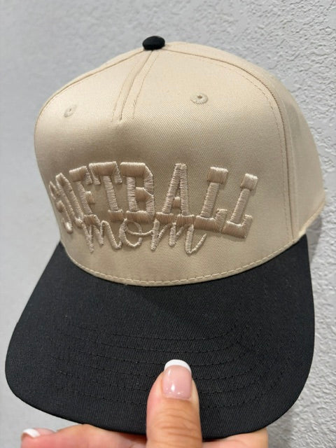 Softball Mom Embroidered Hat