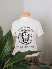 Esther Lion Tee - Stone