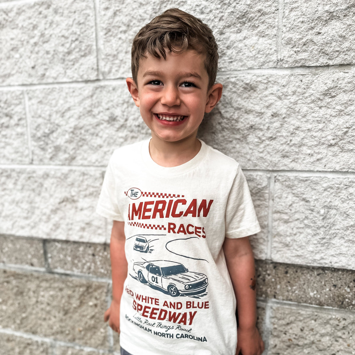 THE ALL AMERICAN RACES TEE - CREAM