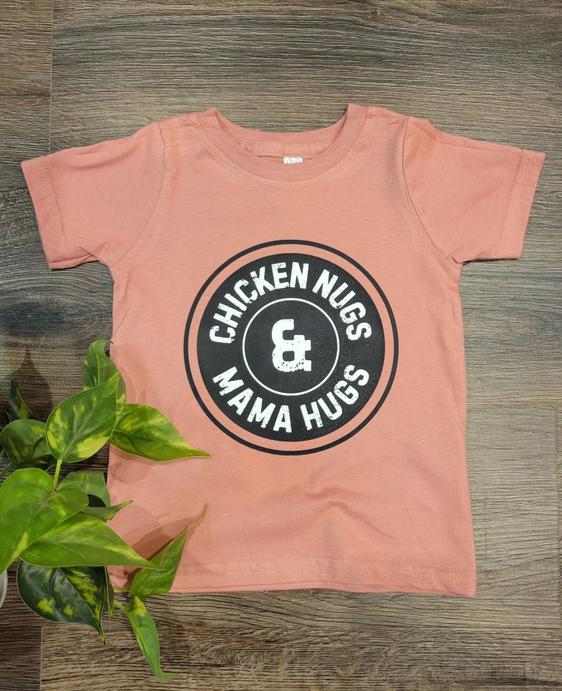 KIDS-Chicken Nugs and Mama Hugs, Pink