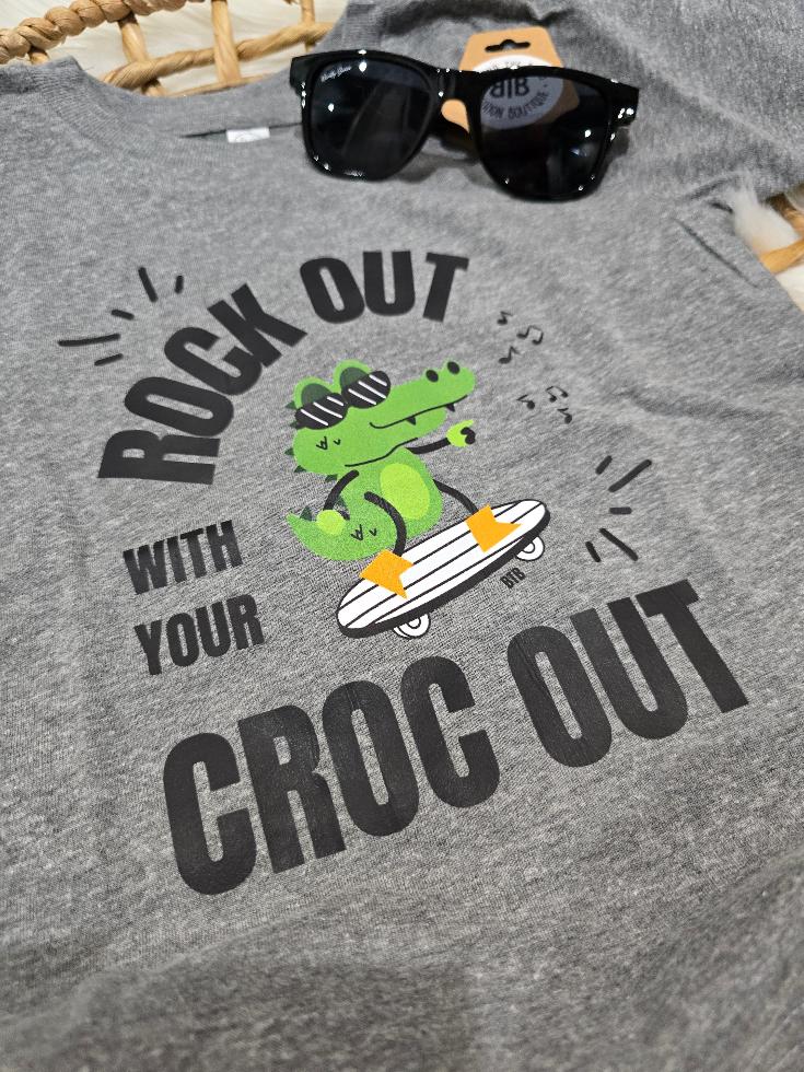 KIDS-Rock out with your Croc out, Grey