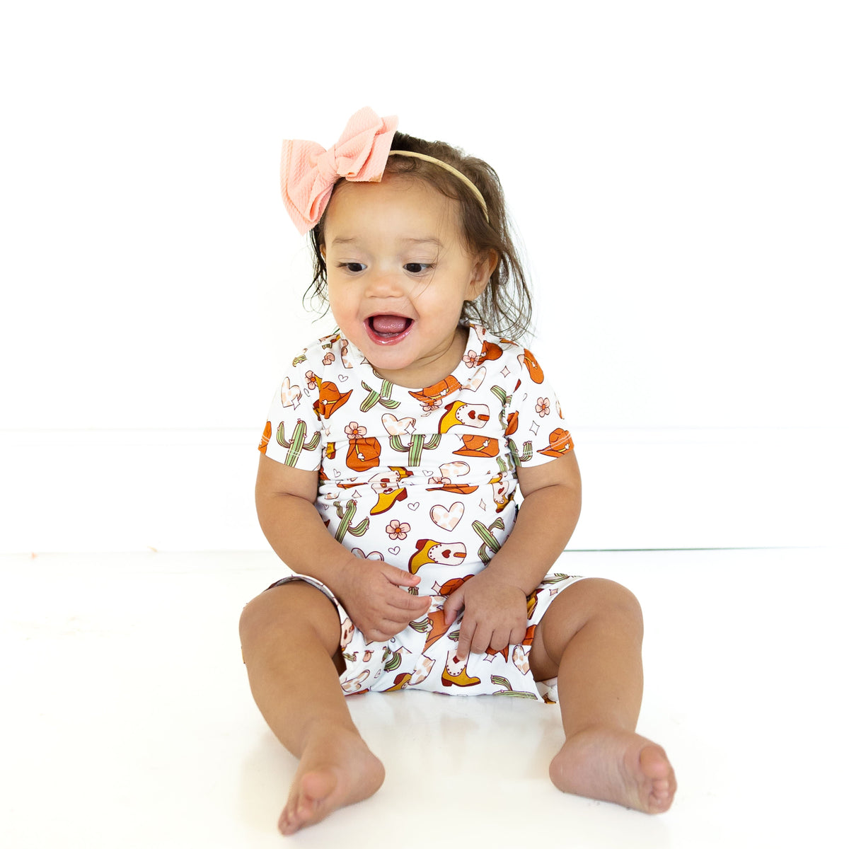 TWO PIECE SHORTIE SET- Howdy