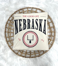 Nebraska-The Good Life, Football Tee