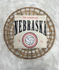 Nebraska-The Good Life, Volleyball Tee