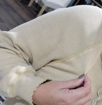 Oversized Waffle Knit Top