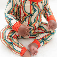 LONG SLEEVE 2 PIECE SETS- Retro Rainbow