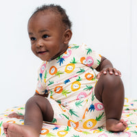 TWO PIECE SHORTIE SET- Kawaii Pineapple