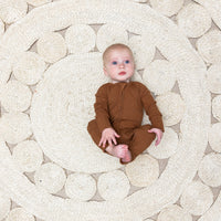 ZIP ROMPER - Bark Ribbed