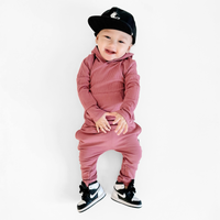 LONG SLEEVE HOODIE- Mauve