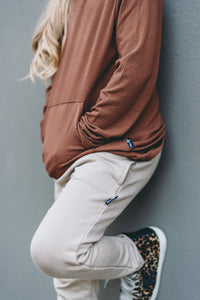 HAREM PANTS- Mushroom