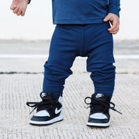 BAMBOO RIB LEGGINGS- Navy