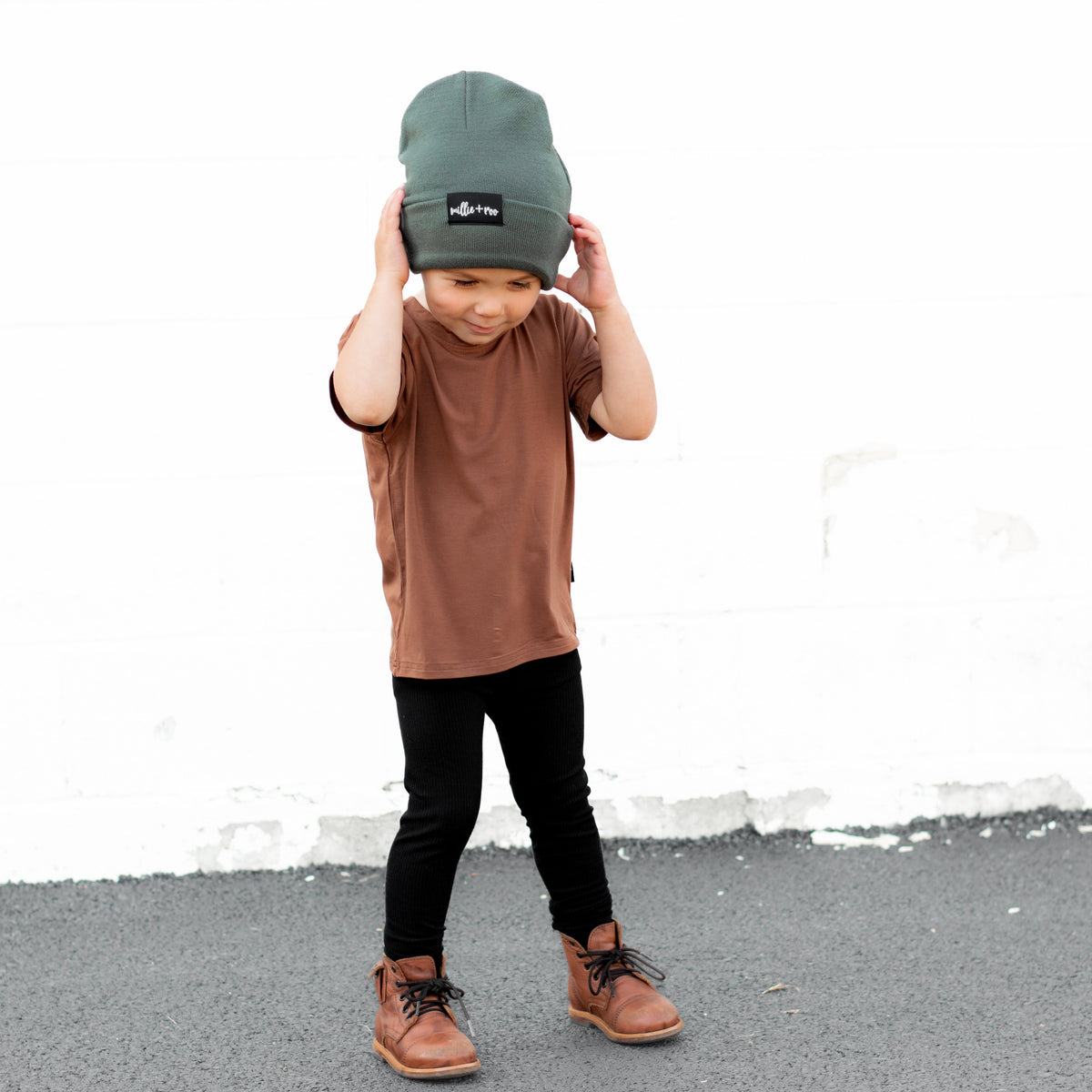 BAMBOO CUFF BEANIE- Sage