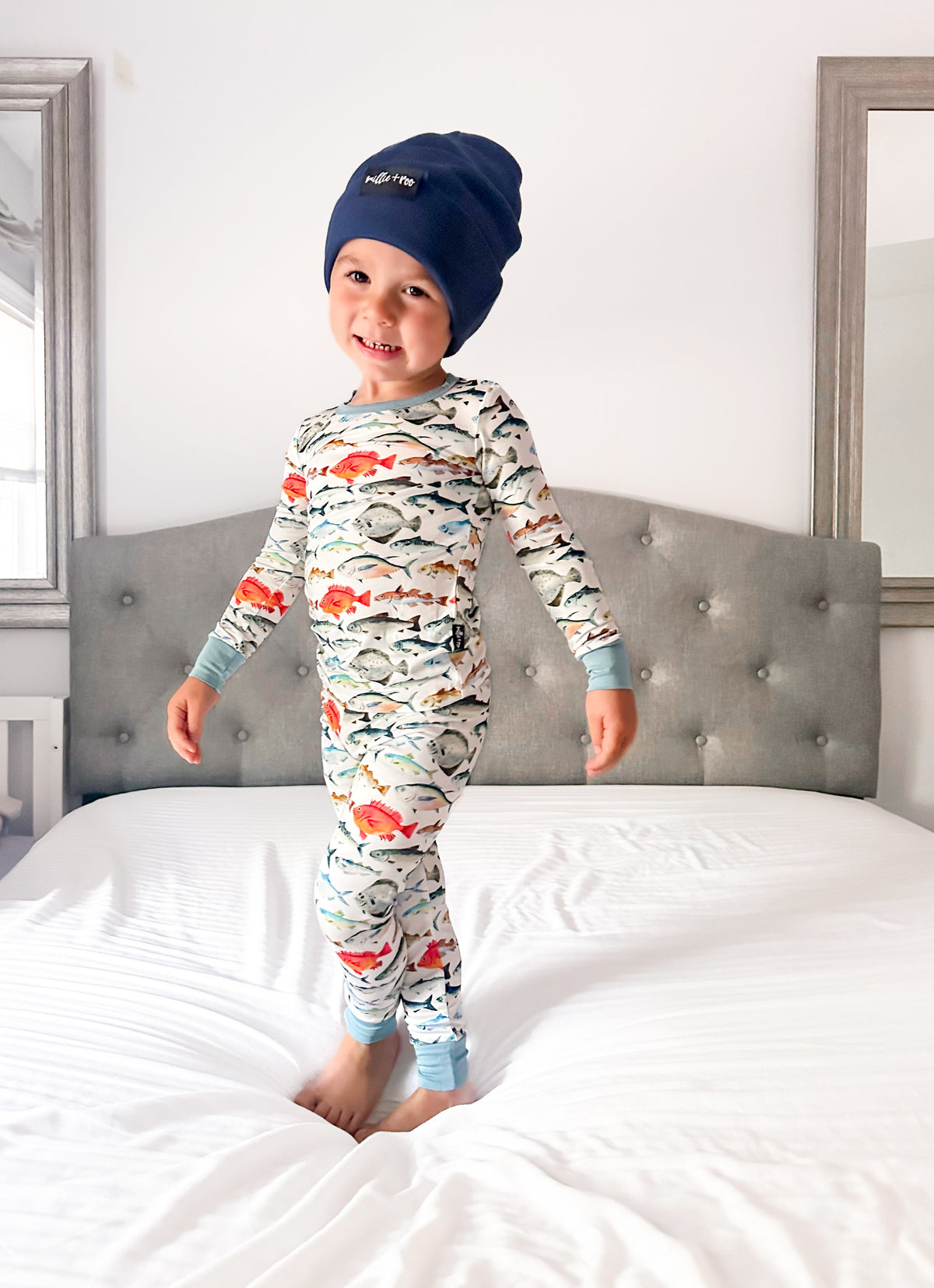 BAMBOO CUFF BEANIE- Navy