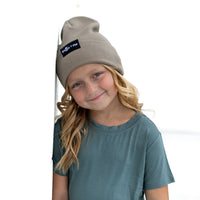 BAMBOO CUFF BEANIE- Mushroom