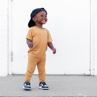 BAMBOO RIB LEGGINGS- Honey Mustard