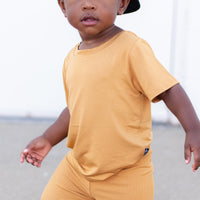 BAMBOO BASIC TEE- Honey Mustard