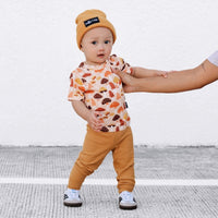 BAMBOO RIB LEGGINGS- Honey Mustard