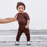 BAMBOO BASIC TEE- Black Cherry