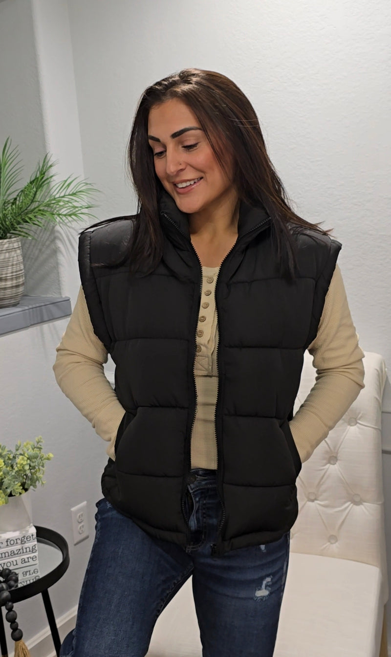 Heidi's High Neck Puffer Vest